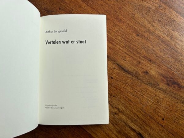 Arthur Langeveld - Vertalen wat er staat - Afbeelding 4