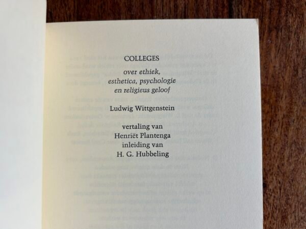 Ludwig Wittgenstein - Colleges - Afbeelding 4