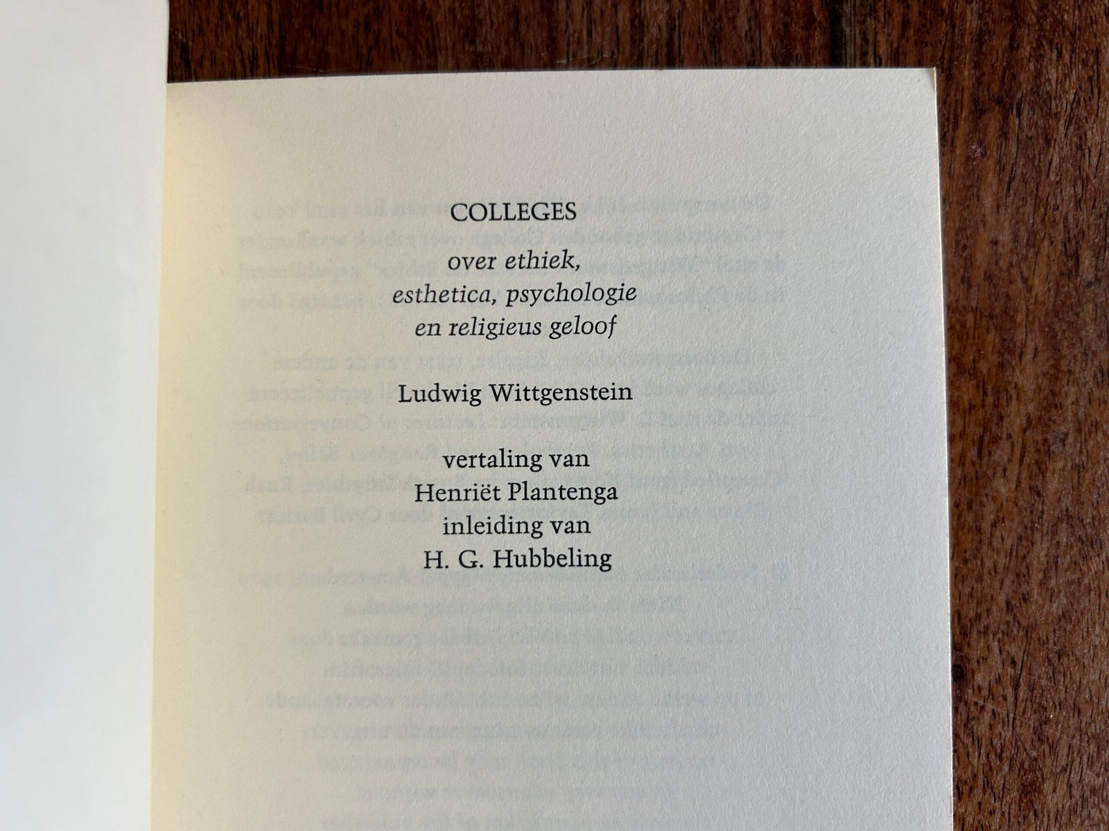 Ludwig Wittgenstein - Colleges - Afbeelding 4